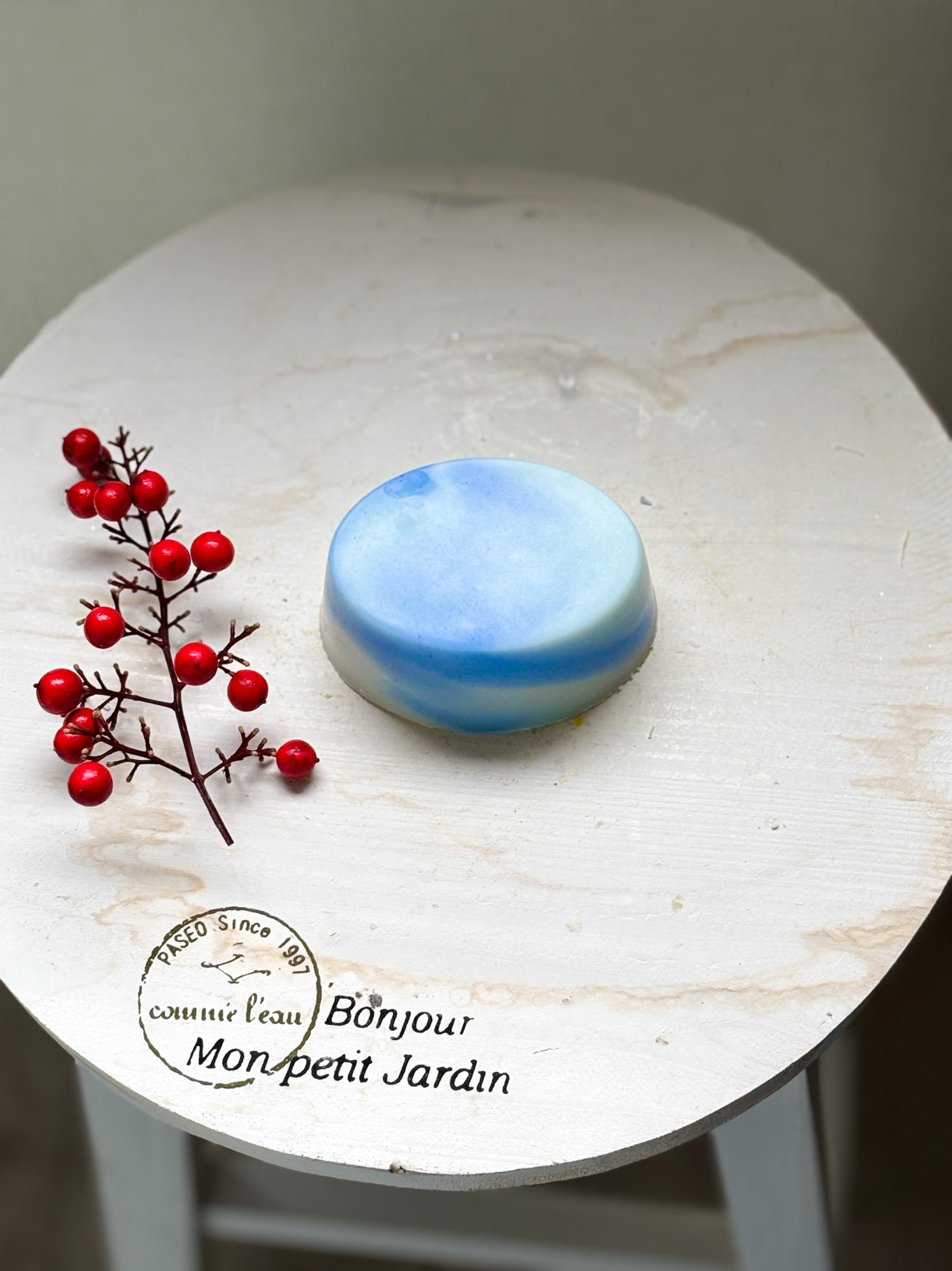 購入者限定プレゼント有り＊最強幸運日の石けん　蒼の財運チャージ　オーバル　2/21より販売開始致します